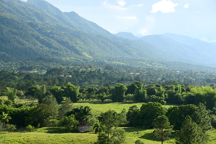 Valle verde de Jarabacoa para comparar solares y villas